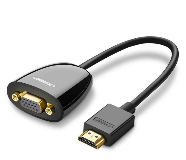 UGREEN Adapter HDMI do VGA MM105 bez audio czarny - 1488904 - zdjęcie